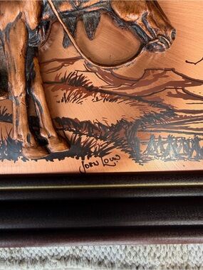 ⭐️Vintage End Of The Trail Copper Art⭐️